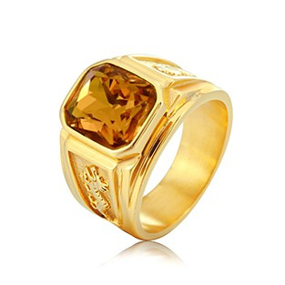 Nhẫn Nam Titan khắc Rồng sang trọng vĩnh viễn không đen-BM55