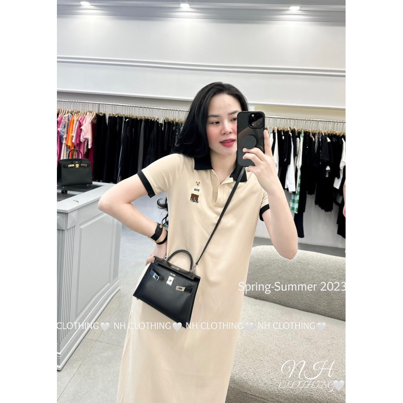 Váy Polo Phông Thêu Gấu Chất Cottong Mềm Co Giãn | BigBuy360 - bigbuy360.vn