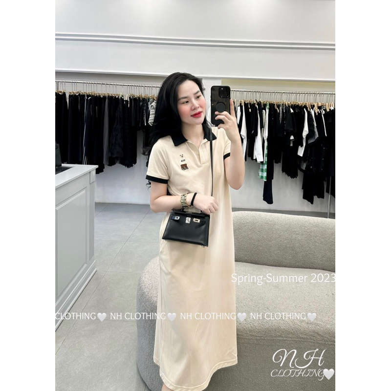 Váy Polo Phông Thêu Gấu Chất Cottong Mềm Co Giãn | BigBuy360 - bigbuy360.vn