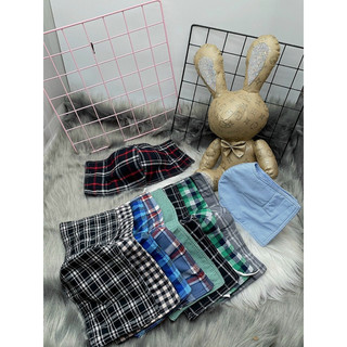 Khẩu trang vải che tai sọc caro nam nữ-unisex