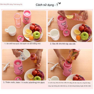 Máy xay sinh tố mini hình Hello Kitty