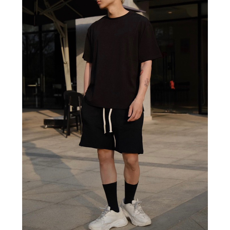 Quần short thun basic trơn