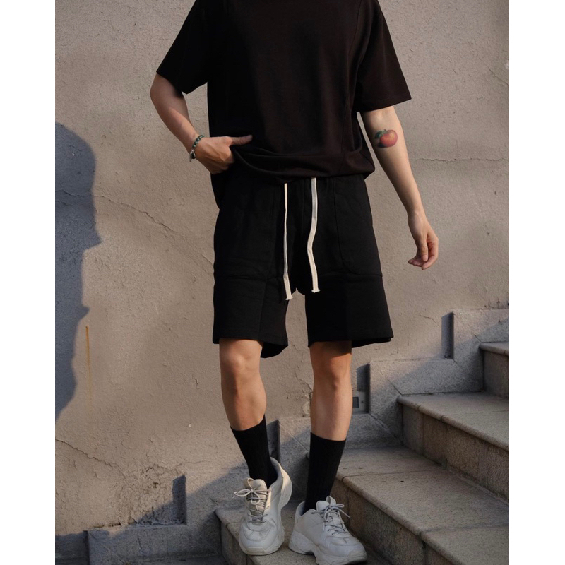 Quần short thun basic trơn