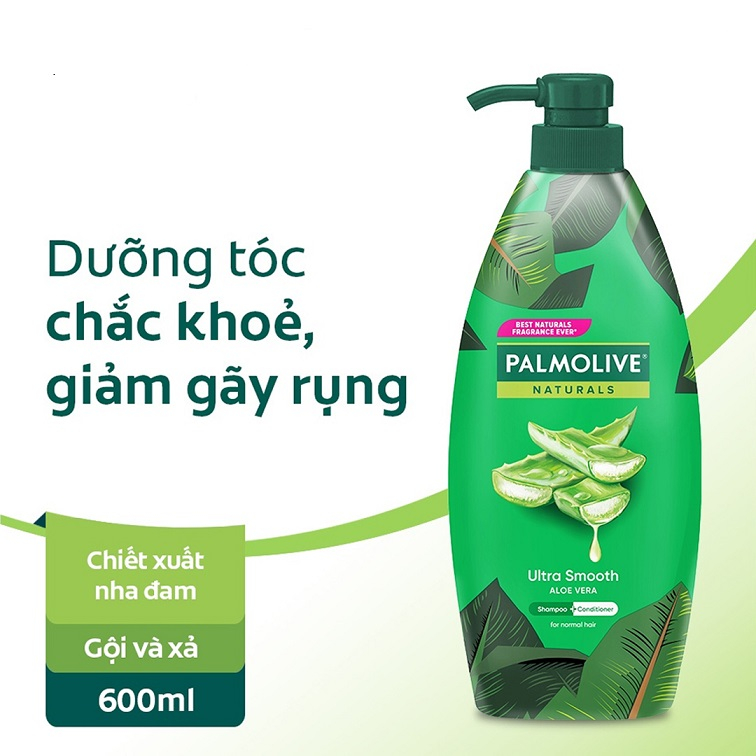 Dầu gội Palmolive kèm dầu xả 2in1 chiết xuất thiên nhiên 600ml