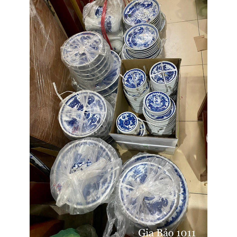 Đĩa thờ men lam 18-20-22-24cm