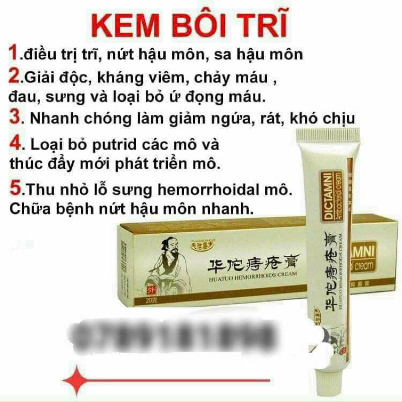 Kem bôi trĩ dictamni 20gr Hàng chuẩn có sẵn