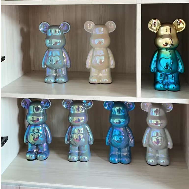 SẴN Tượng Gấu Bearbrick 29cm , Ống Heo Bearbrick Gốm Sứ Sang Trong Siêu Nhiều Màu