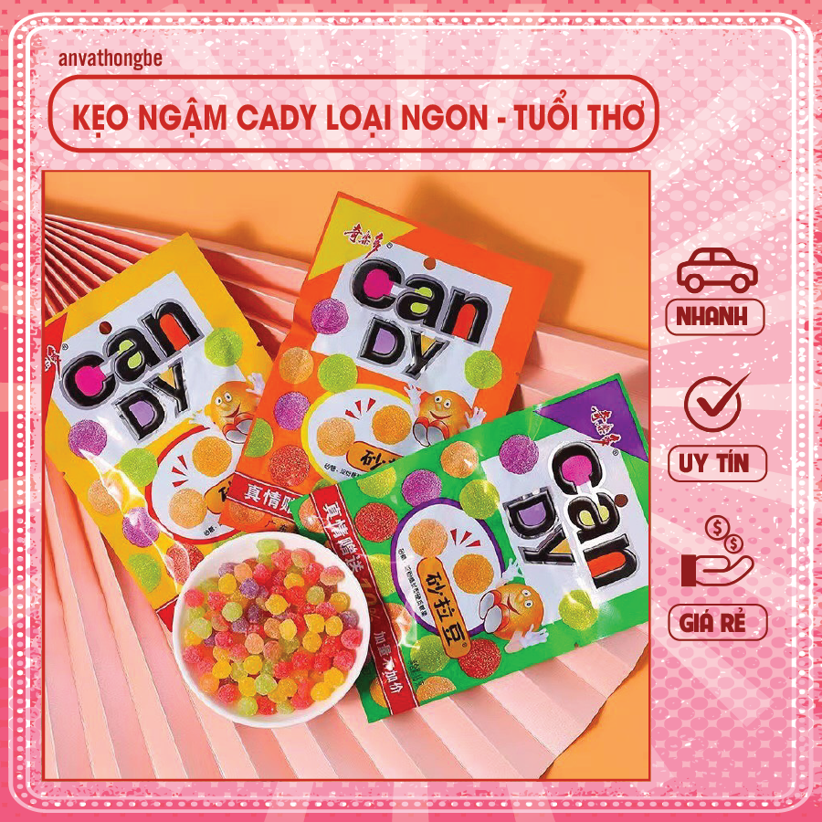 kẹo candy trái cây vị tuổi thơ( gói 18gr)