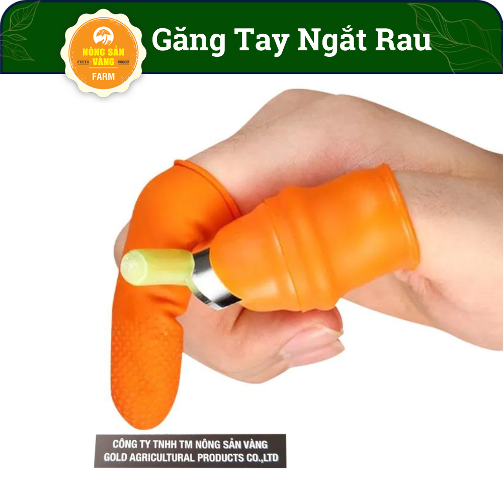 Găng Ngón Tay Ngắt Rau Củ, Dụng Cụ Chuyên Thu Hoạch Ra Củ quả Tiện Lợi ( 2 Ngón) . Bao Ngón Ngắt , Bấm , Bóc , Cắt