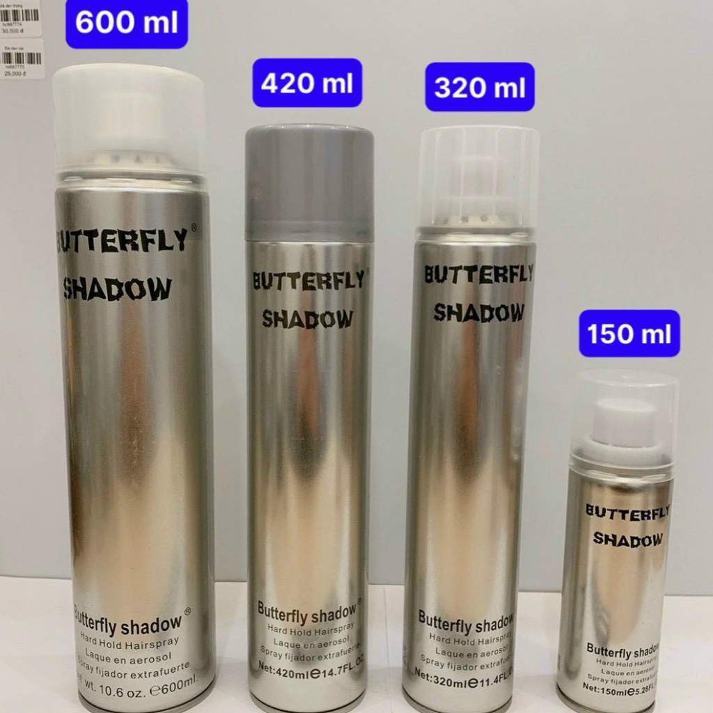 Hàng xịn 320ml Keo Xịt Tóc Butterfly Shadow