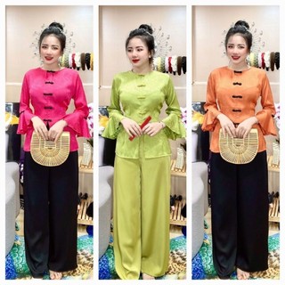 PHÁP PHỤC GẤM TAY LOE/SÉT LAM TAY LOE GẤM CAO CẤP