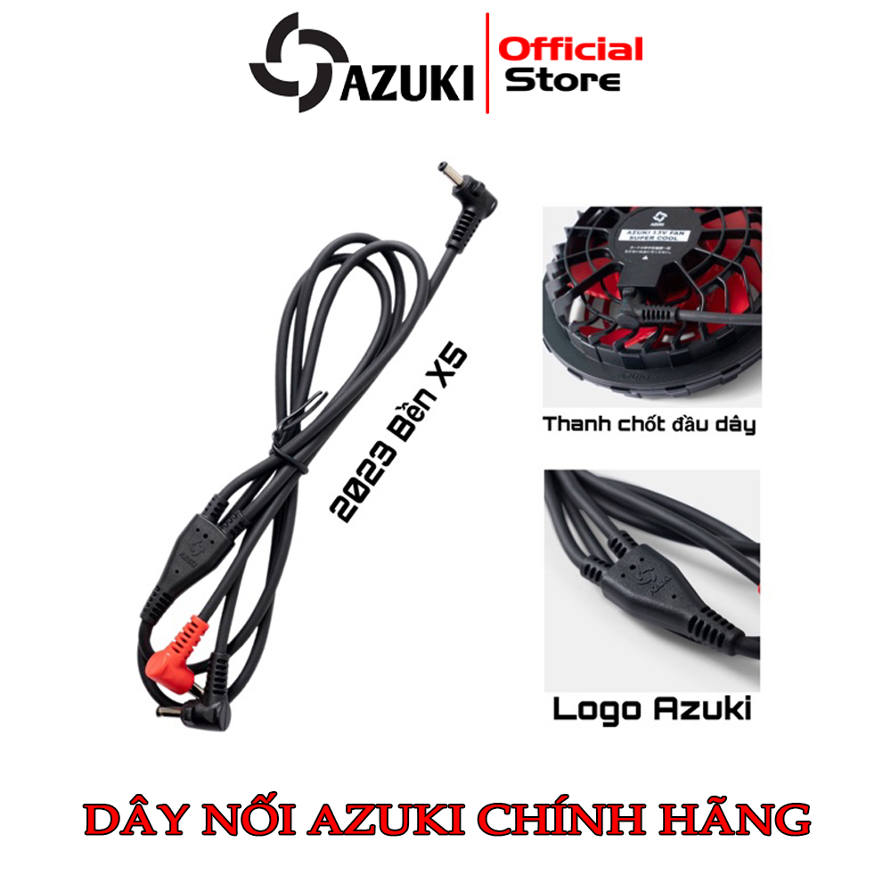 Dây Cáp Nối AZUKI 2023 Lõi Đồng Dày, Logo Hãng Khắc Nổi, Vỏ Cao Su Dẻo, Không Đứt [ Bảo hành 12 tháng]