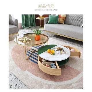 bàn trà sofa tròn thông minh bt10