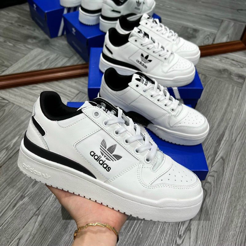 GIÀY DAS FORUM TRẮNG ĐEN ĐỘN ĐẾ NAM NỮ, ADIDASSSS FORUM ĐỘN ĐẾ TRẮNG ĐEN NAM NỮ