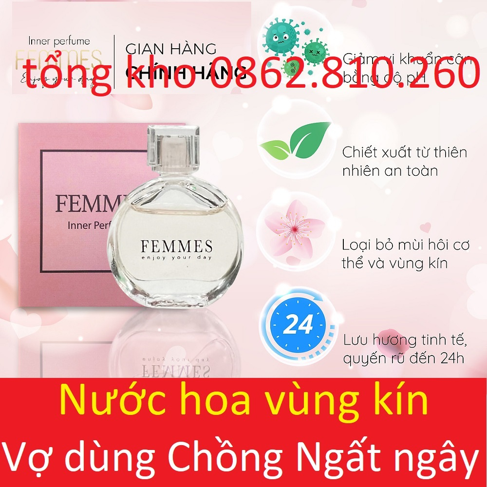 Nước hoa vùng kín Inner Perfume FEMMES mùi thơm quyến rũ sexy
