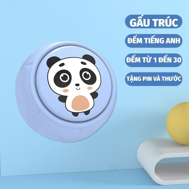 Chạm nhảy tăng chiều cao GenKids – Đồ chơi vận động cho bé, bộ đếm tiếng anh, tặng kèm pin và thước đo