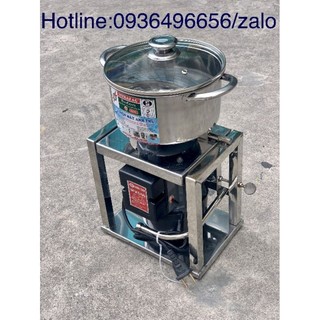 Máy xay thịt công nghiệp 1500W làm giò chả, xúc xích khung inox bao quanh chắc chắn, tặng lưỡi đánh ruốc