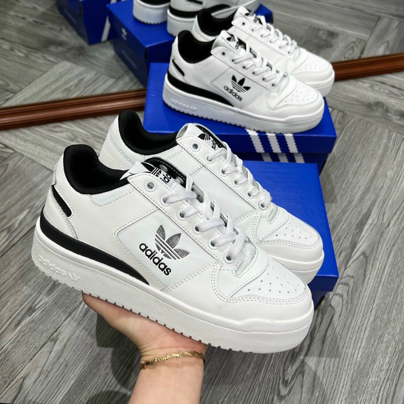 GIÀY DAS FORUM TRẮNG ĐEN ĐỘN ĐẾ NAM NỮ, ADIDASSSS FORUM ĐỘN ĐẾ TRẮNG ĐEN NAM NỮ
