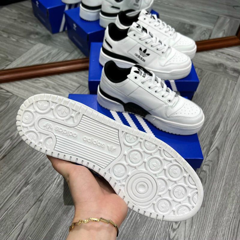 GIÀY DAS FORUM TRẮNG ĐEN ĐỘN ĐẾ NAM NỮ, ADIDASSSS FORUM ĐỘN ĐẾ TRẮNG ĐEN NAM NỮ