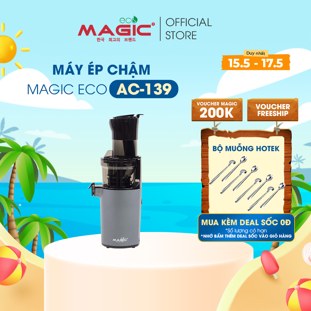 Máy ép tốc độ chậm miệng rộng thế hệ mới Magic Eco AC-139