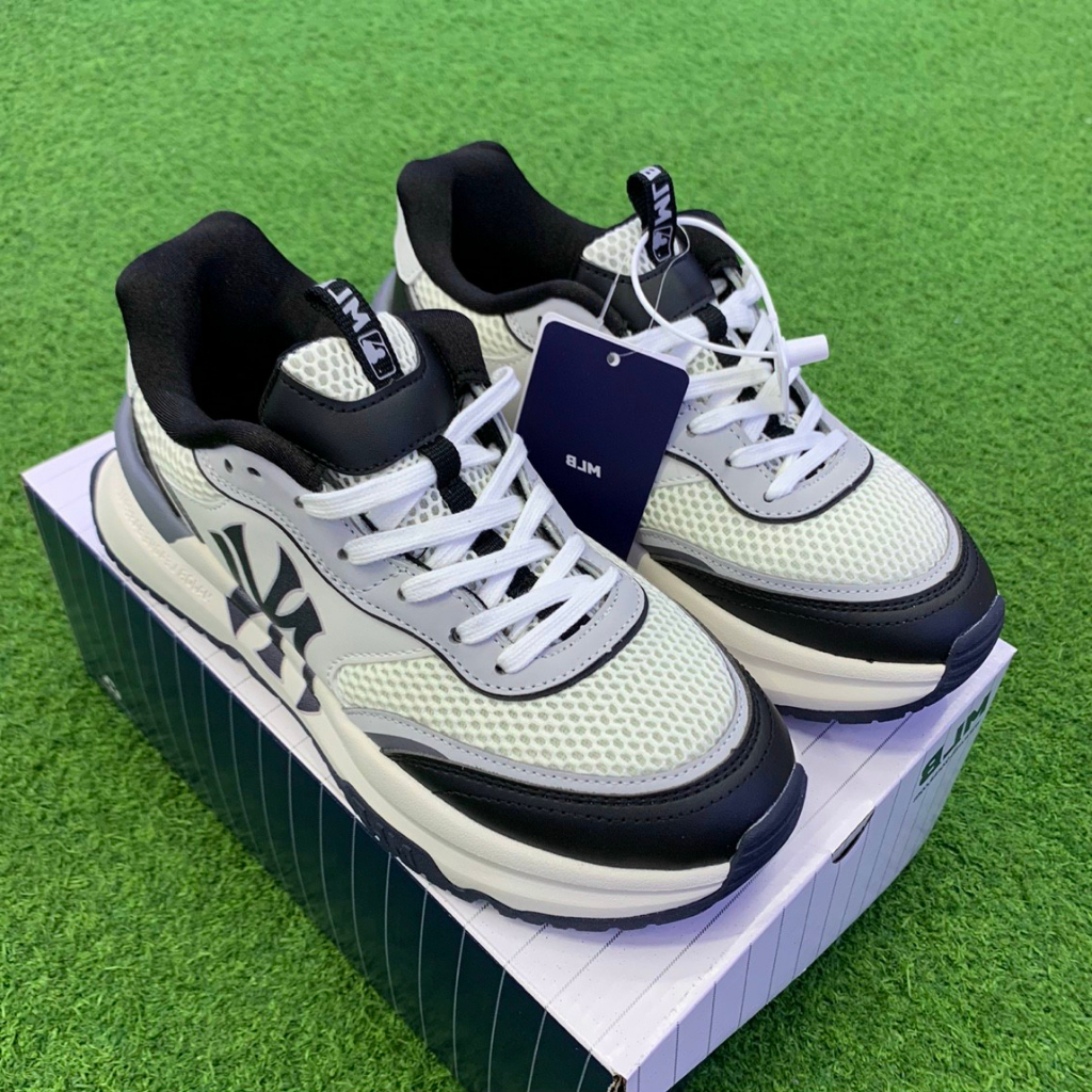 Giày MLB Chunky Runner New York Yankees Black, Sneaker MLB Liner Mid màu trắng NY đen, Giày MLB cổ thấp/Q nam nữ full pk | BigBuy360 - bigbuy360.vn