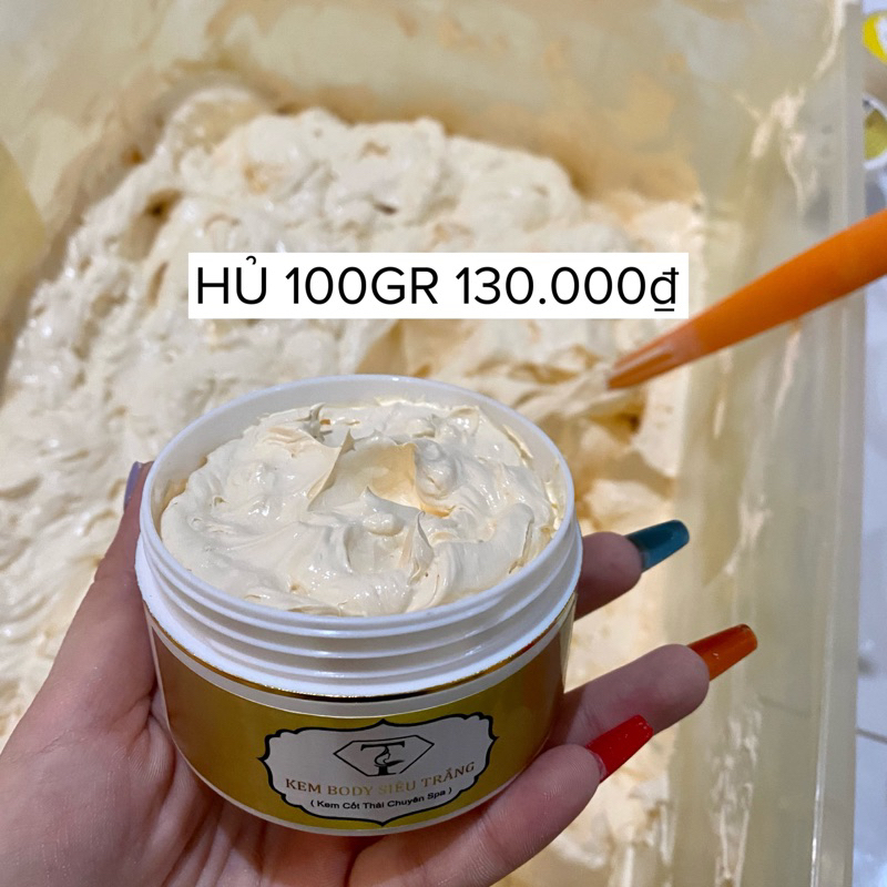 Kem body siêu trắng 100gam (trộn tu phôi kem mặt hàng thái)