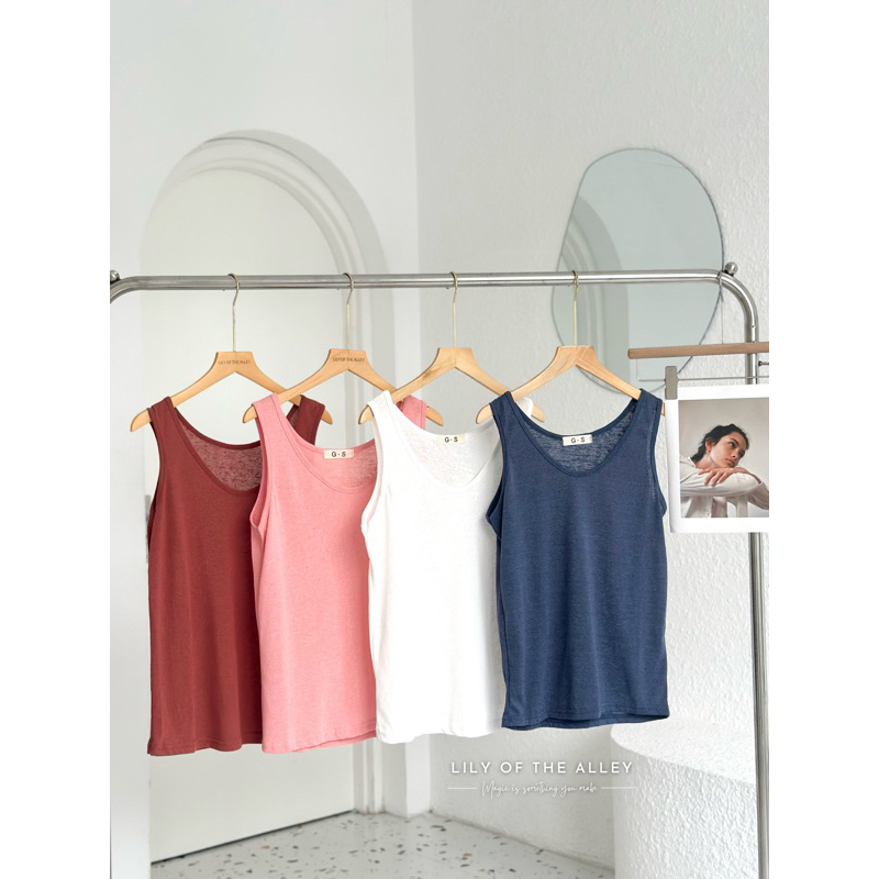 Áo sát nách thun giấy phong cách ulzzang Hàn Quốc