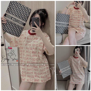 Áo Thun Di Or In kín thân chất cotton dáng rộng Nam Nữ