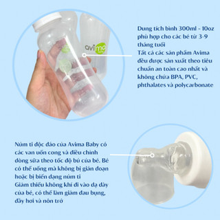 [HÀNG MỸ] BÌNH SỮA AVIMA 300ml