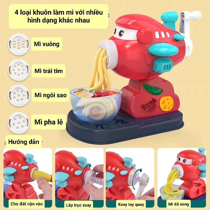 Đồ chơi DIY máy bay làm mì/kem từ đất nặn cho bé phát triển sự sáng tạo - Đồ chơi cho trẻ NS Kids