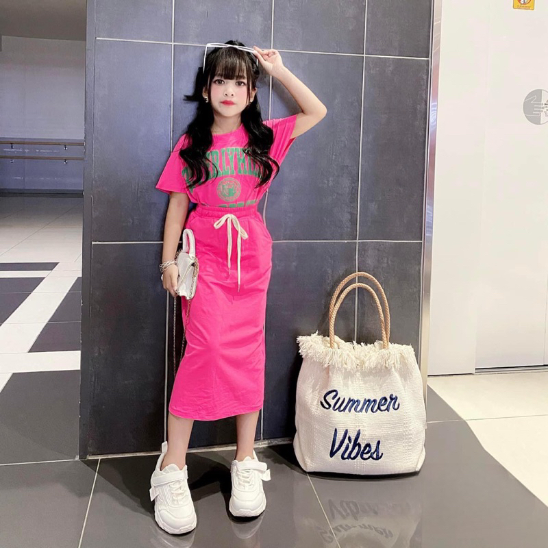 Sét chân váy bút chì cao cấp cho bé size đại 21 đến 48kg