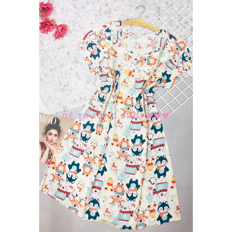 VÁY LANH-ĐẦM MẶC NHÀ TOLE LANH CÓ TAY SIZE L