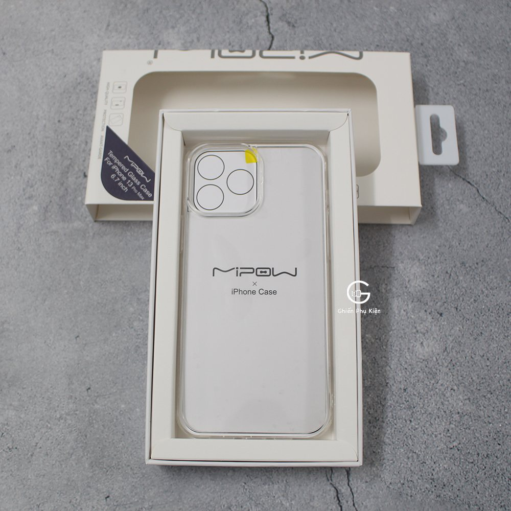 Ốp Lưng Trong Suốt Mipow Transparent Dành Cho iPhone 14/13/12 Series - Hàng Chính Hãng