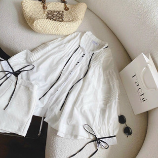 SET ÁO BBD TRẮNG XẾP LY + CROP TRẮNG