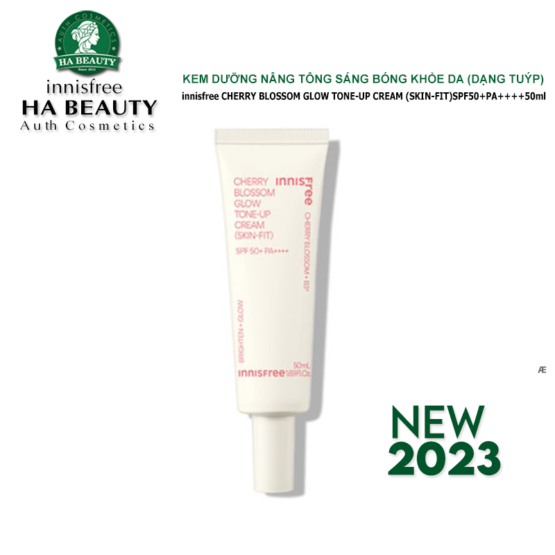 Kem dưỡng ẩm nâng tông sáng da chống nắng innisfree Jeju Cherry Blossom Tone up Cream SPF30 PA++ 50ml
