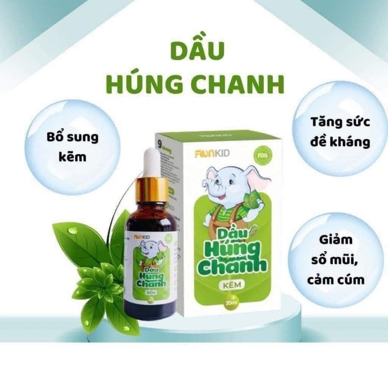 DẦU HÚNG CHANH KẼM Fan hộp 30ml