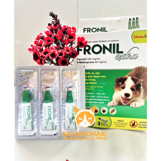 1 tuýp fronil extra- - nhỏ gáy ngừa ve rận, bọ chét cho chó từ 2-10kg