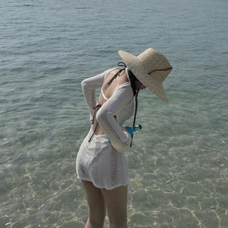 [ĐỢI 15 NGÀY]- Đầm hở lưng dệt kim xuyên thấu đi biển