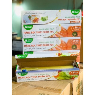Màng bọc thực phẩm pvc bách hóa xanh 30cm x 150m