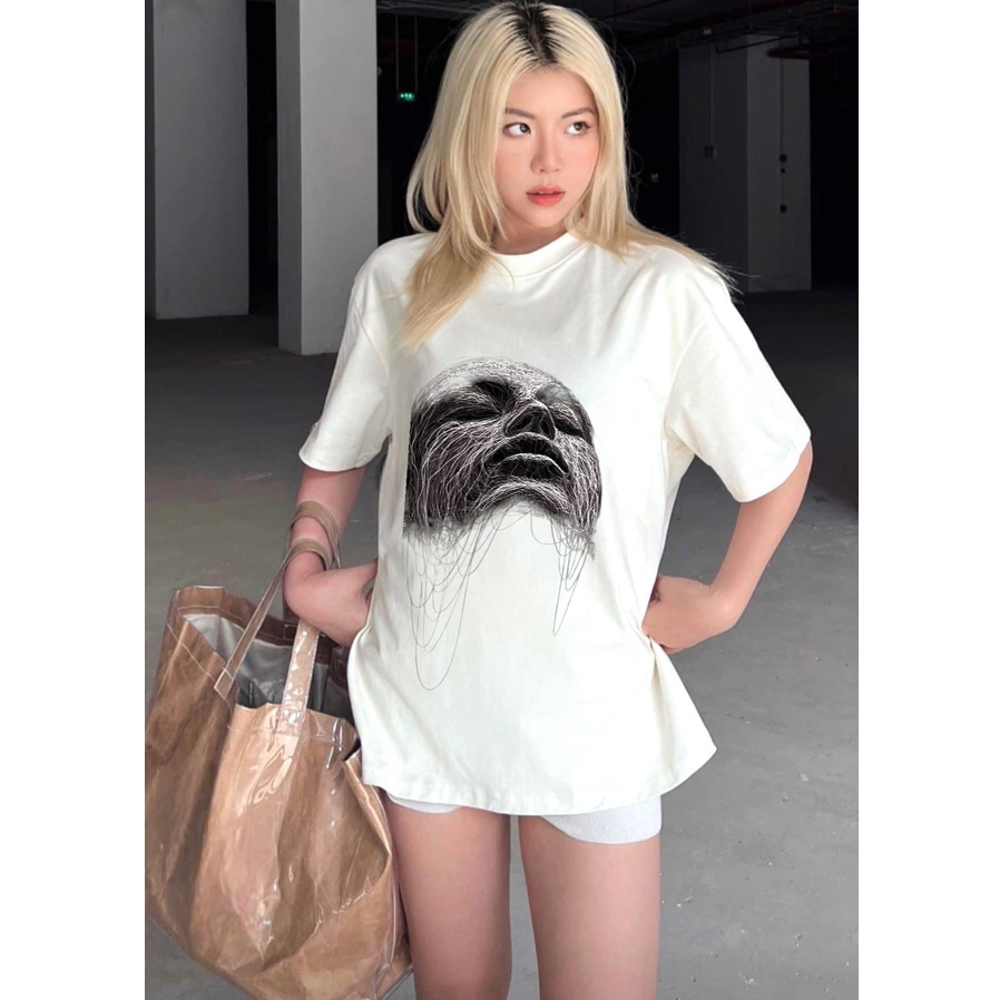 Áo thun unisex local brand ASEITY,chất cotton 100% phong cách đường phố- mặt người 3d