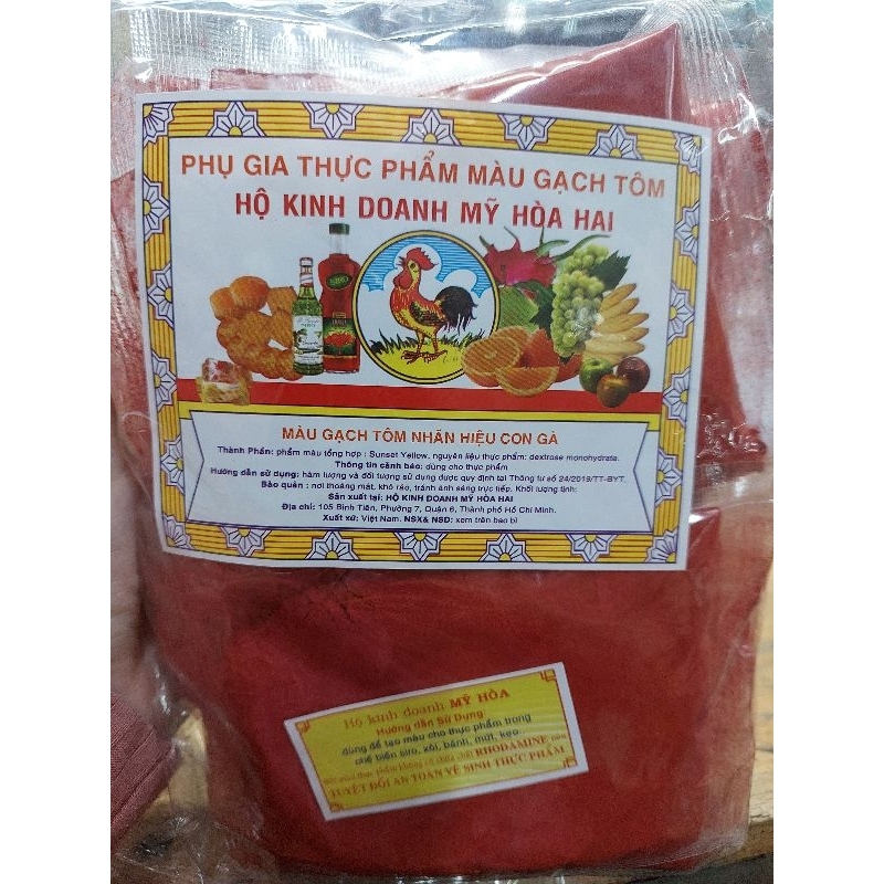 Màu gạch tôm nhãn hiệu con gà