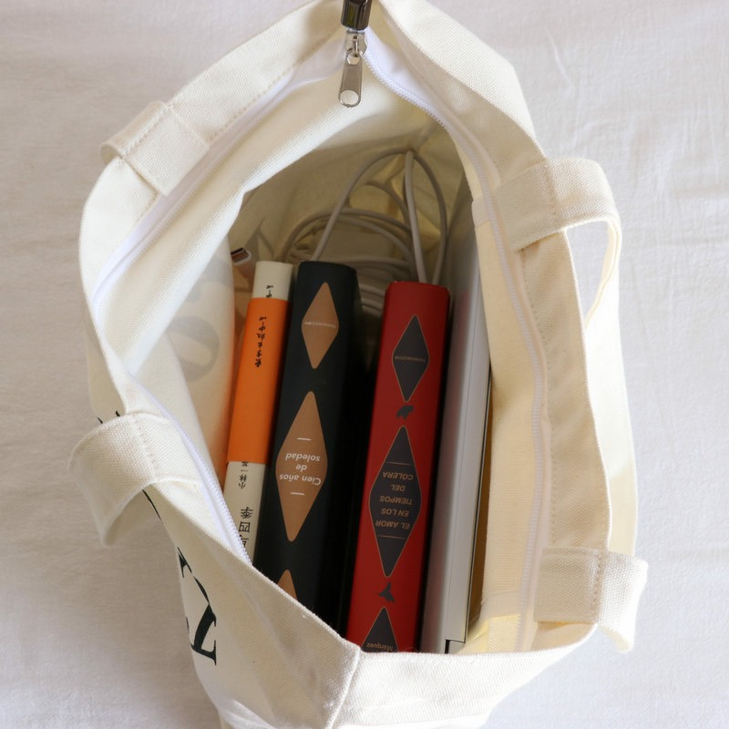 Túi Vải Canvas Tote Café Kitsuné phong cách Hàn Quốc siêu xinh, M49