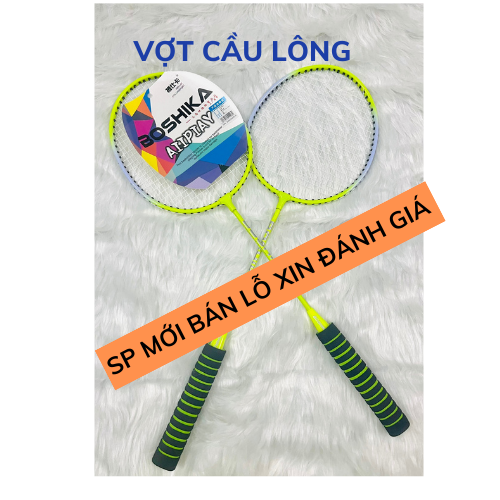 Vợt cầu lông tay nệm bộ vợt cầu lông khung thép