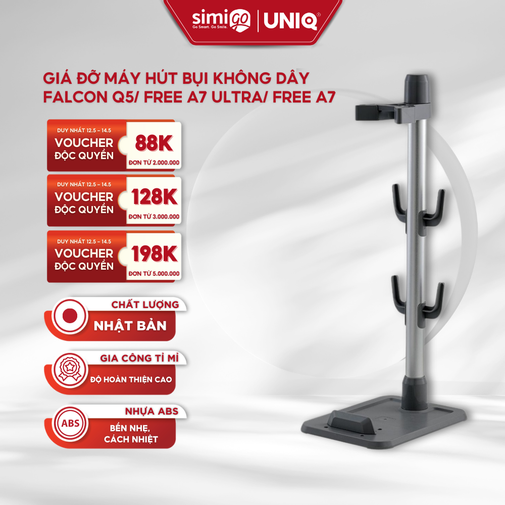 Giá Đỡ Máy Hút Bụi Cầm Tay Không Dây UNIQ Free A7/Free A7 Ultra/Falcon Q5/Flex X7 tháo lắp gọn gàng siêu nhẹ đa năng