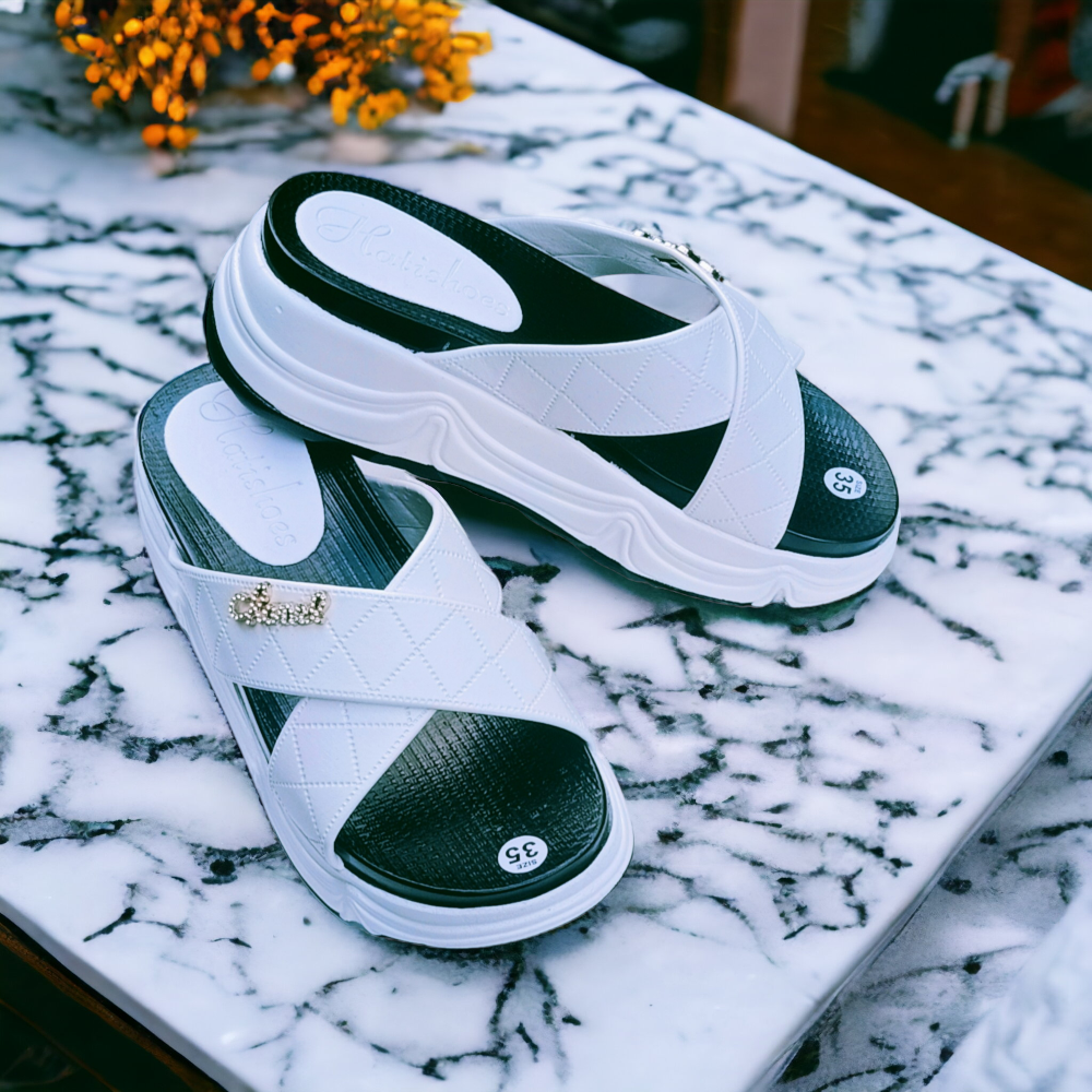 Dép xuồng - Bánh mỳ nữ Hatishoes hàng xịn PU thật 100% chuẩn phom mang ôm chân hàng siêu nhẹ