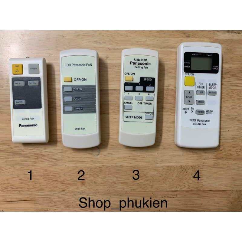 Remote Điều khiển quạt đứng/ quạt cây  Panasonic (các loại) + kèm pin