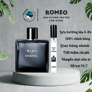 Nước hoa dùng thử nam cao cấp .Bleu..De..Chanel..Edp chính hãng chiết 10ml