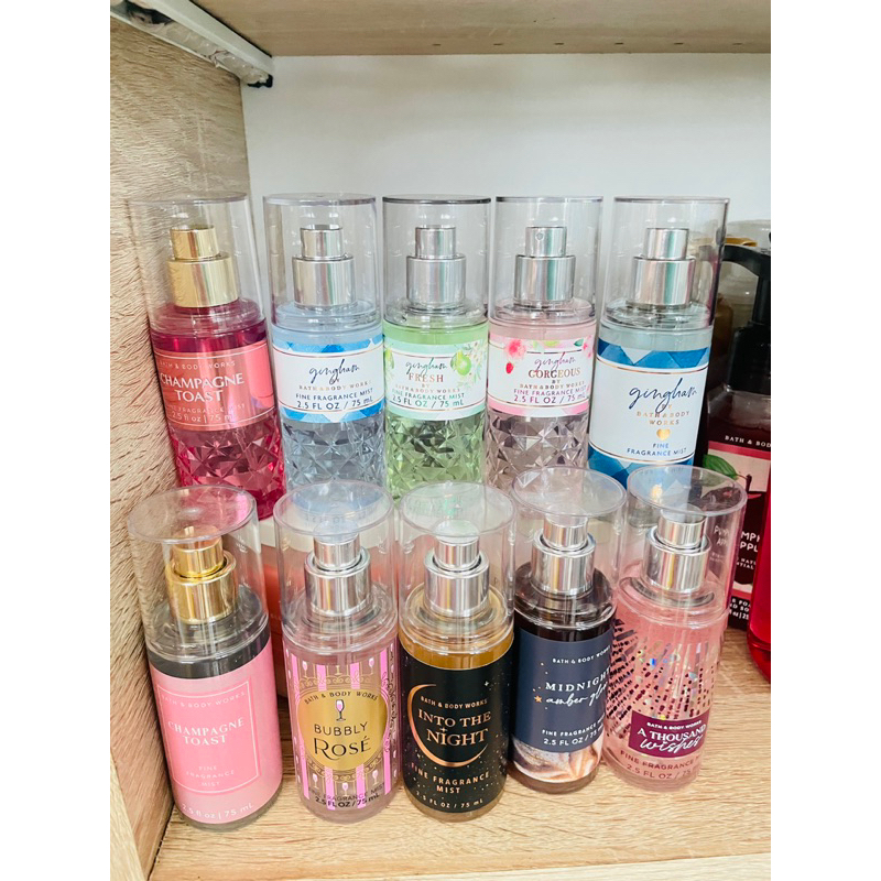 Xị thơm toàn thân - Body mist travel size - mini size 75ml Bath & Body Works nhiều mùi