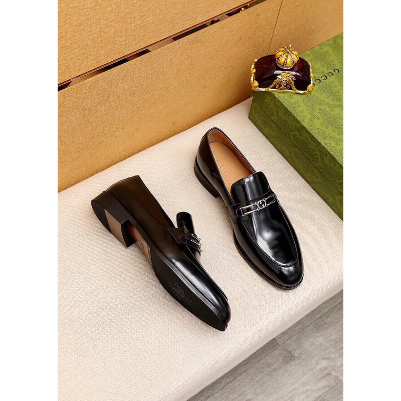 Giày tây lười nam thời trang cao cấp GC Gucci da thật