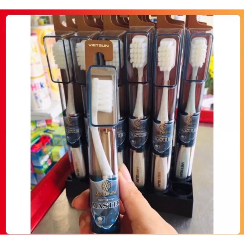 Bàn chải đánh răng lông mềm Master VIETSUN sợi tơ kháng khuẩn sạch khoang miệng